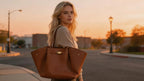 Women's large-capacity PU leather tote bag with lychee pattern, suitable for commuting, soft leather dumpling bag. MYNELIA