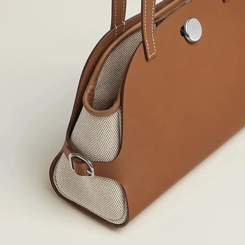 Sac à bandoulière cuir véritable-Pochette amovible