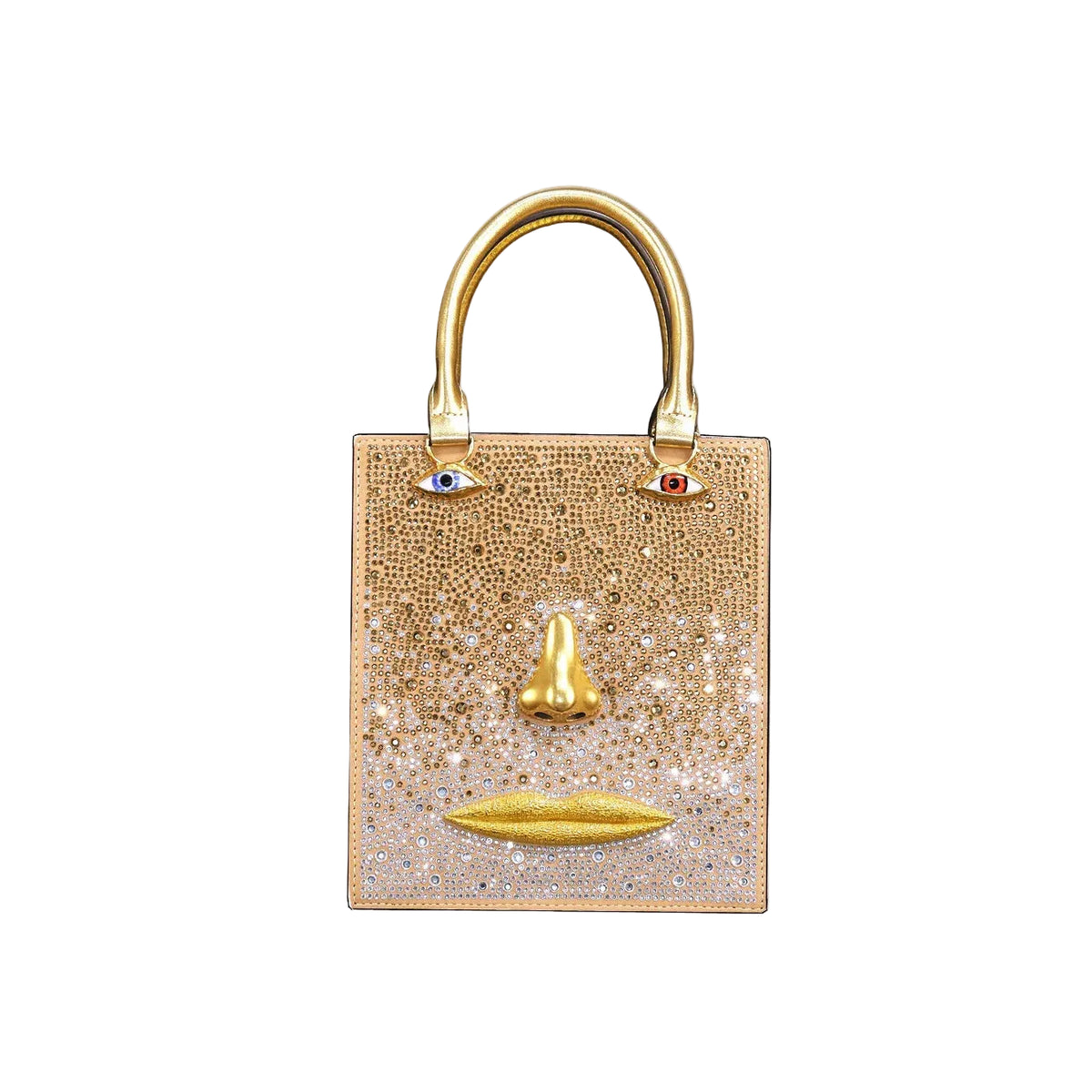 Sac bandoulière femme rigide à visage en relief 3D – TPU