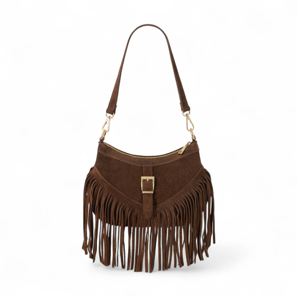 Sac bandoulière femme daim velours