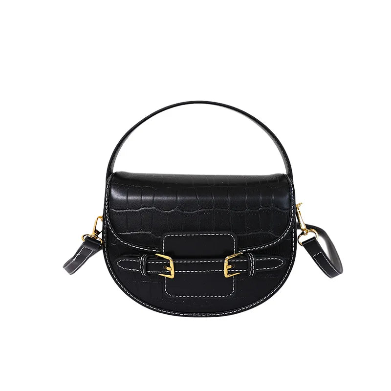 Sac en cuir PU Motif Croco Boucle Magnétique K-Fashion