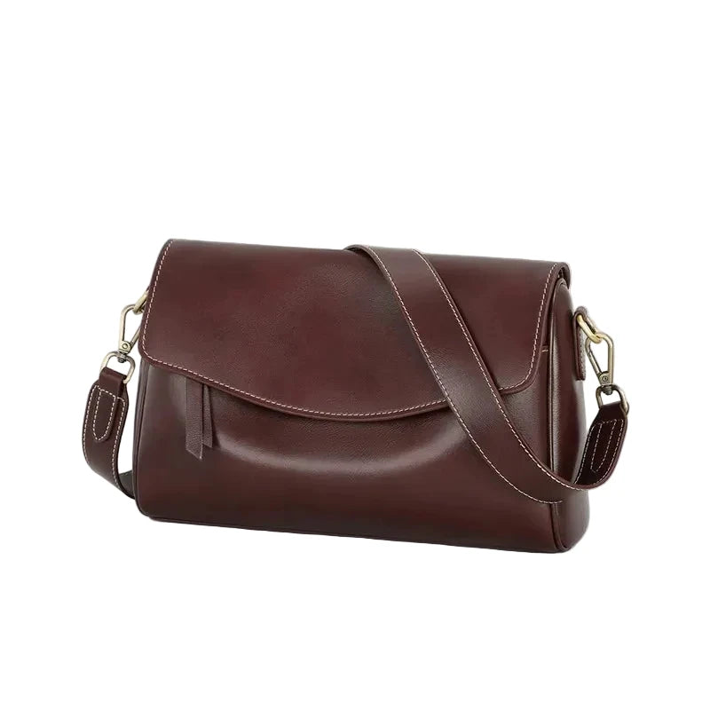 Sac Satchel en Cuir Véritable Souple Minimaliste