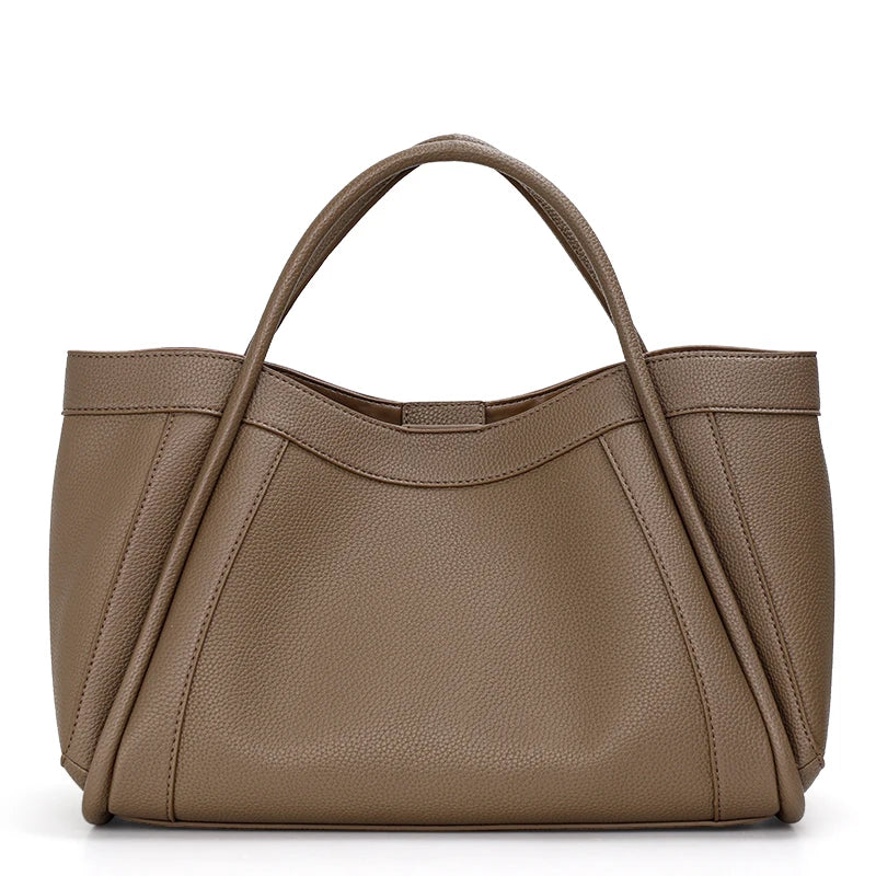 Sac hobo tote en cuir –Double port-Grande capacité