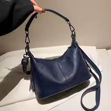 Sac à Main Hobo en Cuir Véritable Vintage – Femme MYNELIA