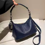 Sac à Main Hobo en Cuir Véritable Vintage – Femme MYNELIA