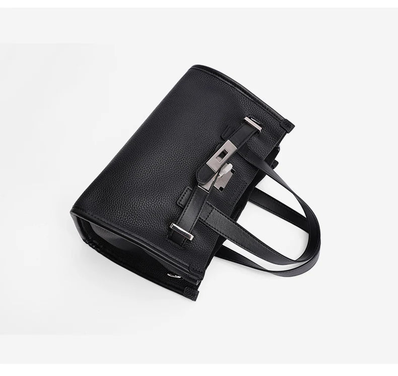 Damenhandtasche aus echtem Leder – Großes Fassungsvermögen