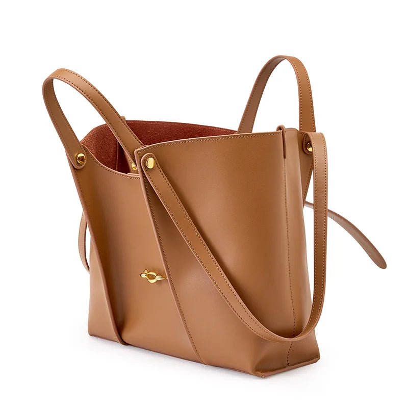 Sac Cabas en Cuir Véritable Grande Capacité – Modèle Haut de Gamme