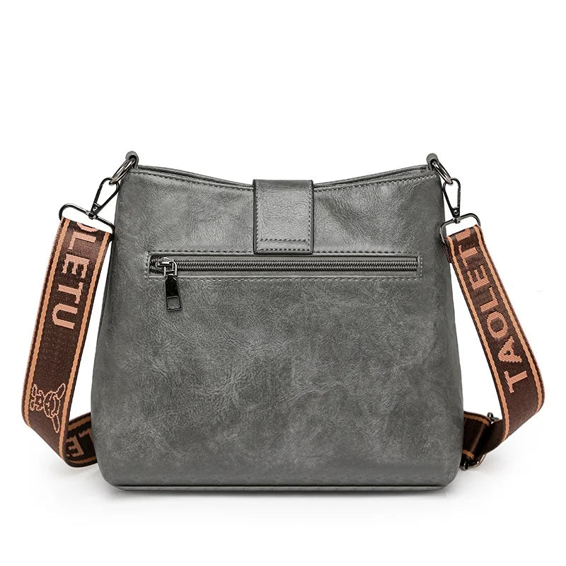 Sac seau en cuir PU– Bucket Style street chic