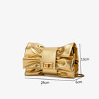 Pochette Clutch Chaînes Épaule Soirée Banquet Cérémonie – Beige Argent Bordeaux Doré
