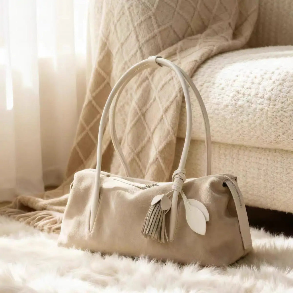 Sac à main Femme en Suède & Cuir – Style Vintage Unique MYNELIA
