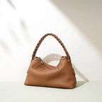 Sac à main cuir vachette femme–Vintage compartimenté Style chic