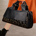 Sac à main en cuir grainé – Anse boucle & Bandoulière style casual chic