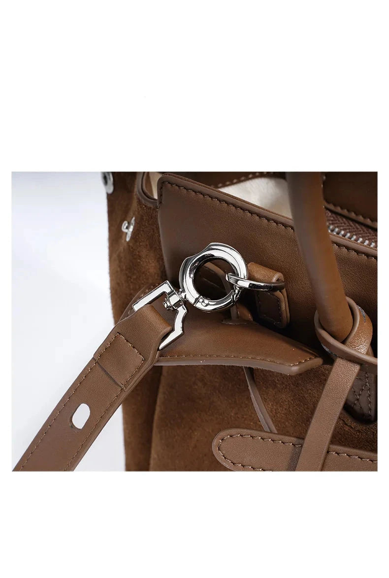 Grand sac Tote en Cuir Splitté Souple  Design