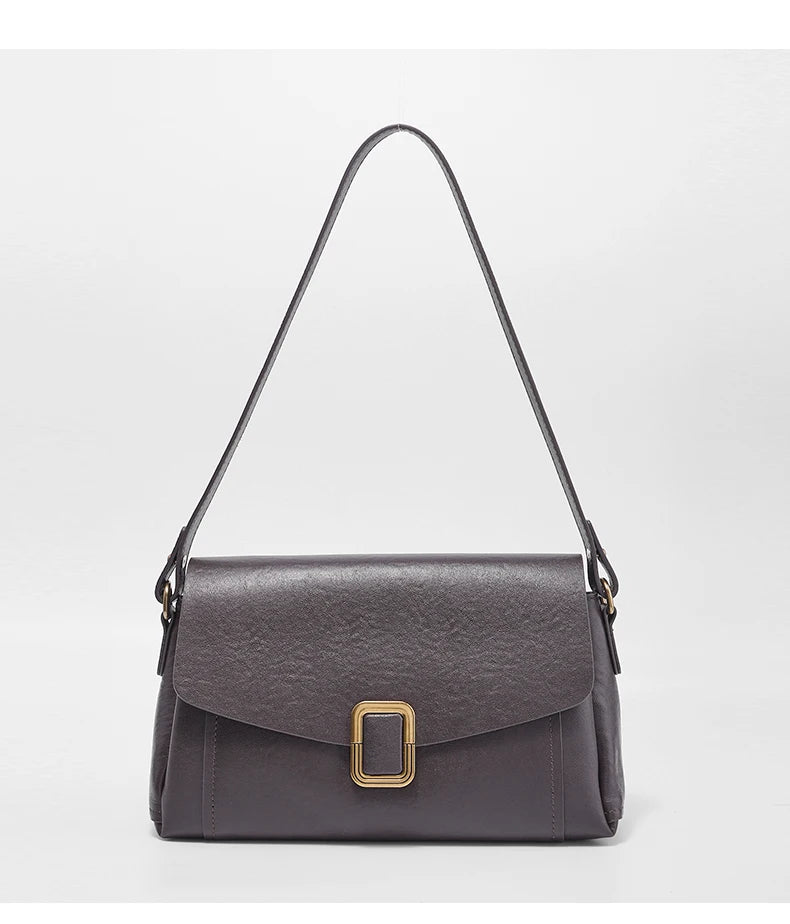 Sac à main bandoulière cuir véritable femme – Style Rétro