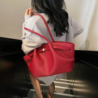 Sac à main tote Femme en cuir PU – Grande capacité,Double bandoulière