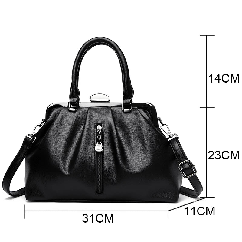 Sac à main Tote cuir véritable Femme – Cabas zippé Grande Capacité MYNELIA