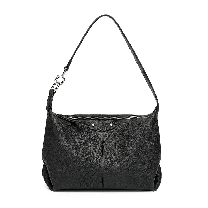 Sac à main Cuir Grainé Litchi | Bandoulière & Épaule Femme MYNELIA