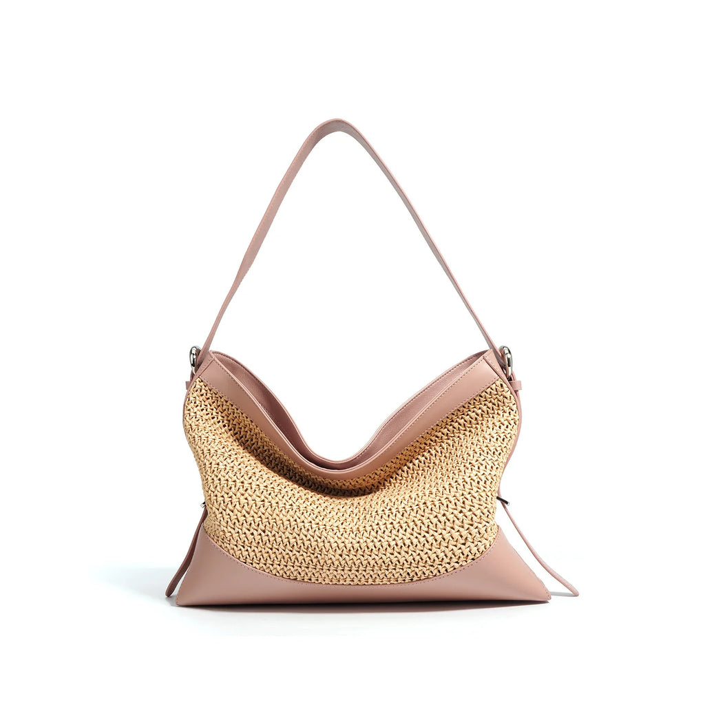 Geflochtene Umhängetasche – Bohème Chic Sommer