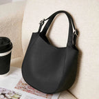 Sac seau cuir véritable  – Initiales Personnalisées