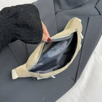 Sac banane velours côtelé — Pochette Tendance Femme | Bandoulière & Ceinture MYNELIA