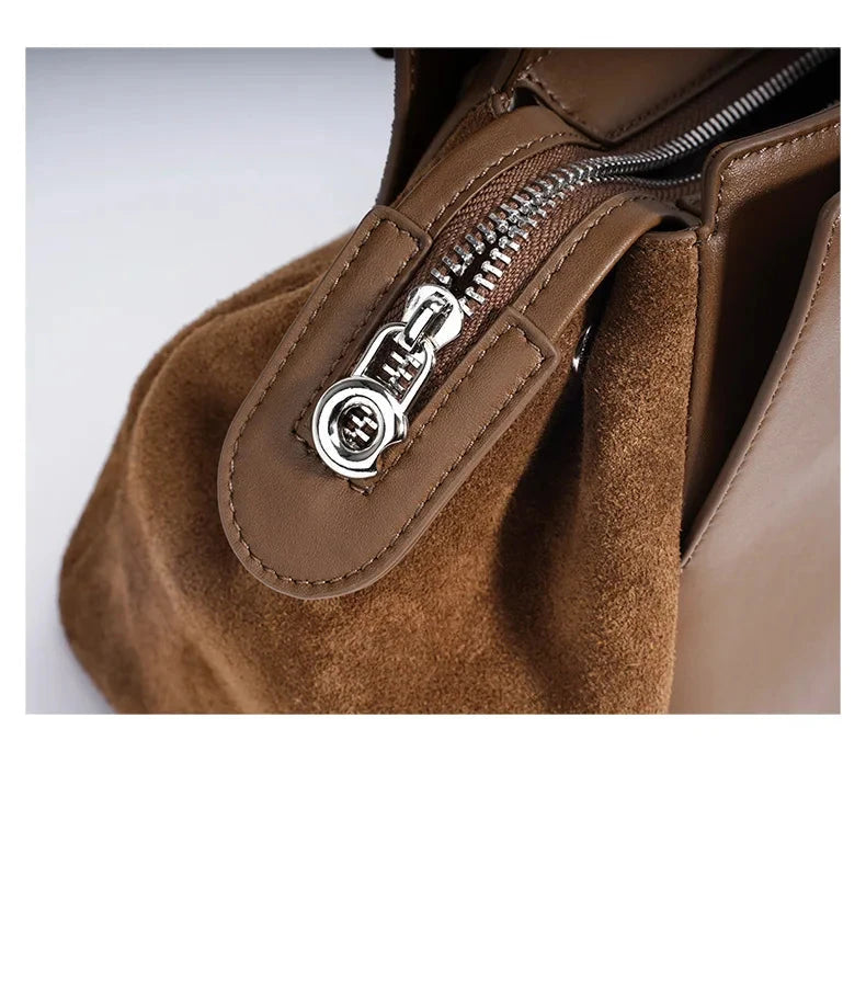 Grand sac Tote en Cuir Splitté Souple  Design