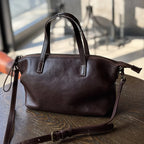 Sac Hobo Cuir  Véritable Femme – Finitions coutures