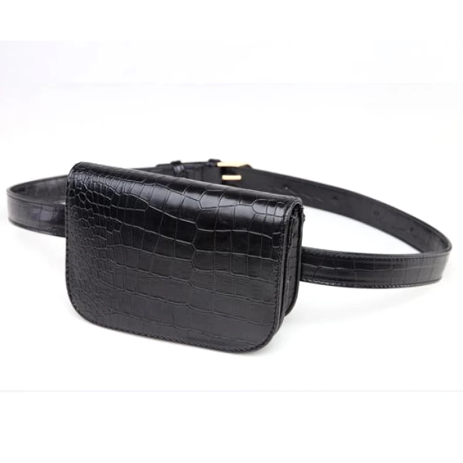 Sac banane en cuir PU – Forme coussin, Style vintage