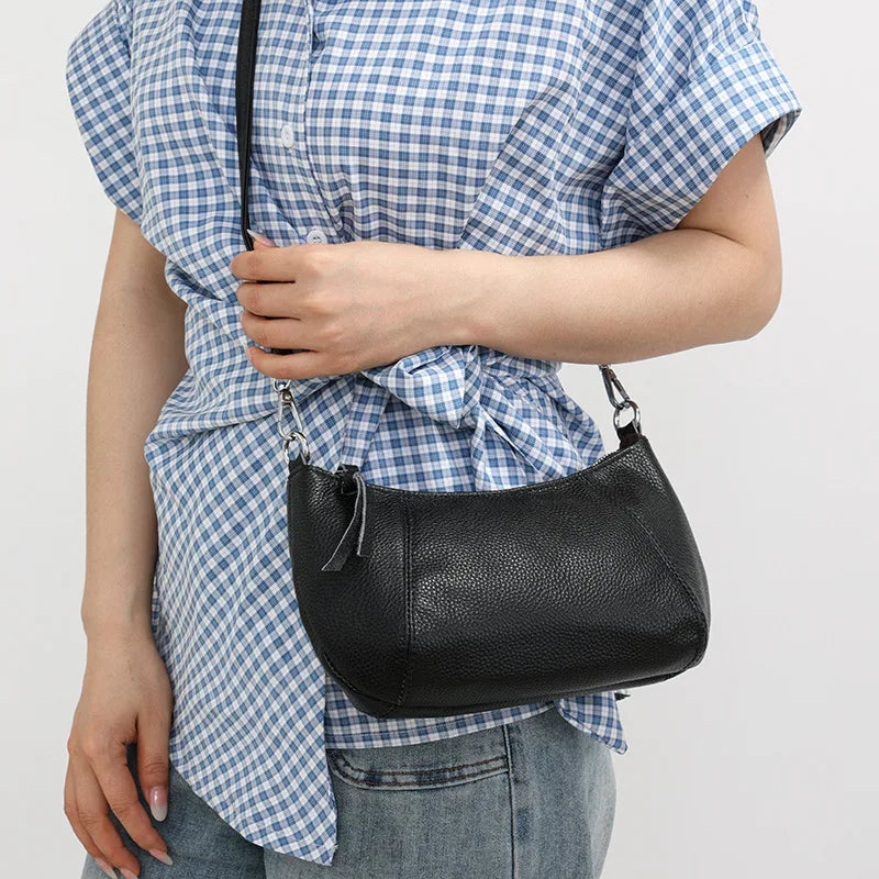 Sac rabat cuir véritable Femme – Sac Bandoulière Style Casual Chic