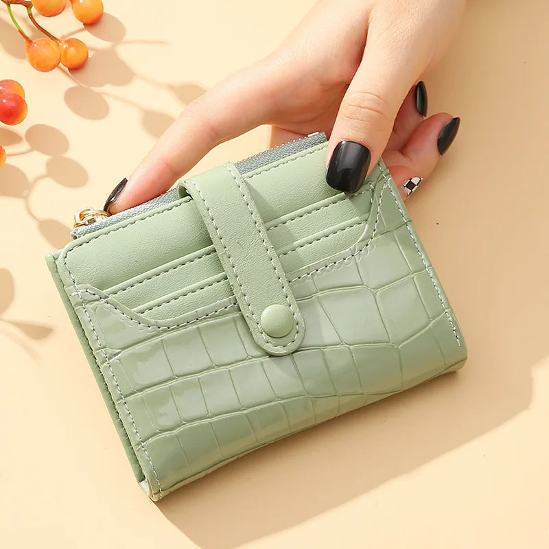 Portefeuille Paillettes Femme – Porte-Monnaie Compact Chic MYNELIA