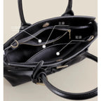 Sac à Main Cuir Ciré Huile Femme | Tote Casual Chic – Intemporels MYNELIA