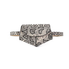 Sac banane PU Femme – Imprimé serpentin ceinture croisé ultra-Léger