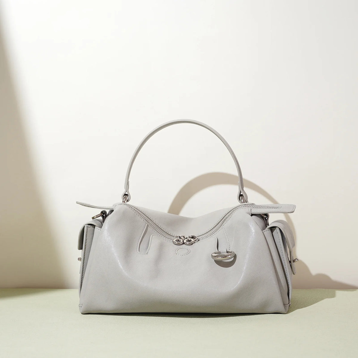 Handtasche aus echtem Leder, neues Nischen-Design 2025, modische Kissen-Tasche aus Rindsleder, einfache Umhängetasche für Damen