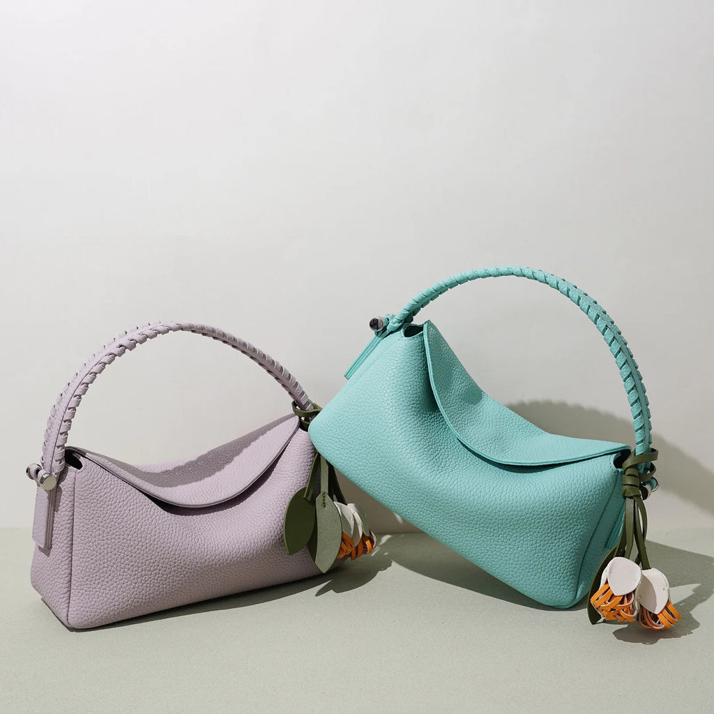 Sac à main Hobo en Cuir Véritable -Bandoulière & Épaule MYNELIA