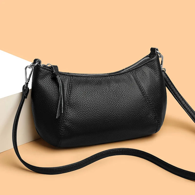 Sac rabat cuir véritable Femme – Sac Bandoulière Style Casual Chic