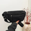 Sac banane velours côtelé — Pochette Tendance Femme | Bandoulière & Ceinture MYNELIA