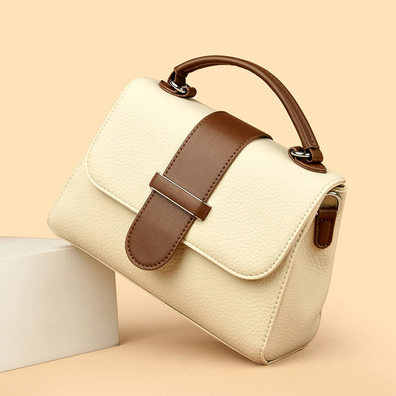 Sac Tote Crossbody Vintage Rivets PU Souple
