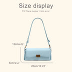 Sac Baguette Femme en Cuir PU Rigide – Cadenas Vintage, Décor Sequins, 3 Coloris, 26x12x8cm