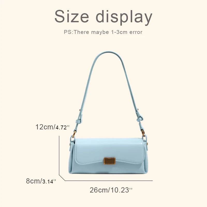 Sac Baguette Femme en Cuir PU Rigide – Cadenas Vintage, Décor Sequins, 3 Coloris, 26x12x8cm