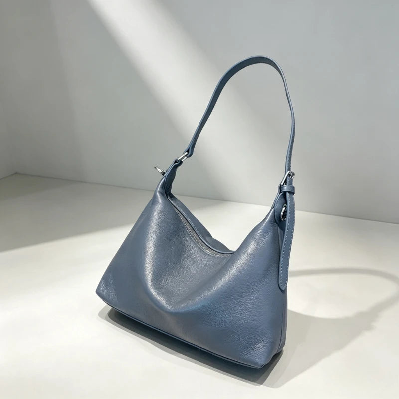Sac Cuir Première Couche Natural Texture Organique