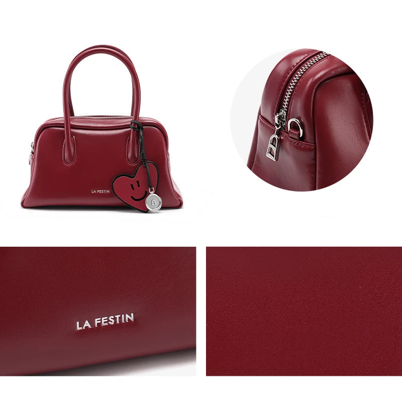 Sac Tote La Festin Cuir Refendu Fashion – Bandoulière & Croisé