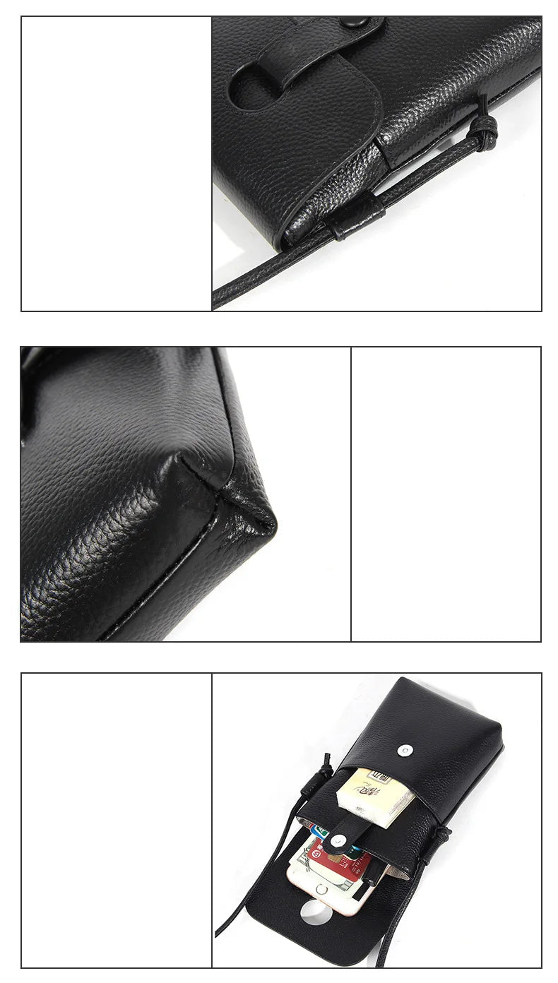 Sac en Cuir véritable – Style anglais rétro,Poche rabat