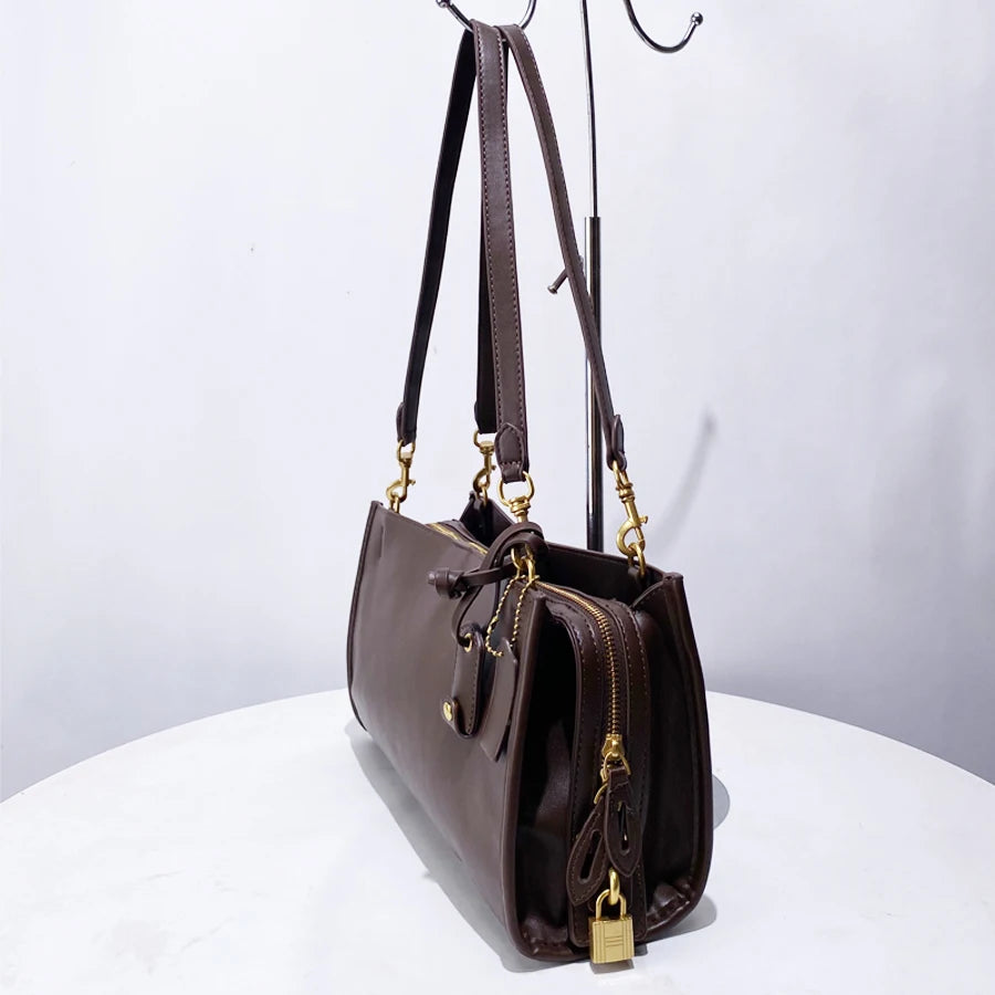 Sac Vintage en cuir PU Souple – Épaule Croisé