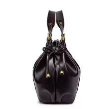 Sac à main en simili cuir souple plissé grande capacité. MYNELIA