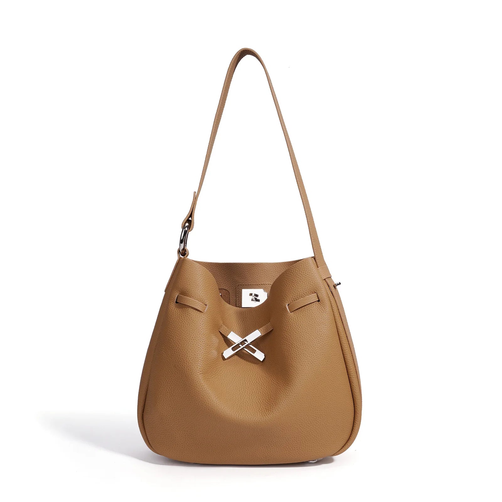 Sac seau cuir véritable – Grande Capacité Tote