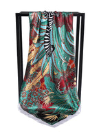 Foulard carré femme en polyester satiné – 90 × 90 cm