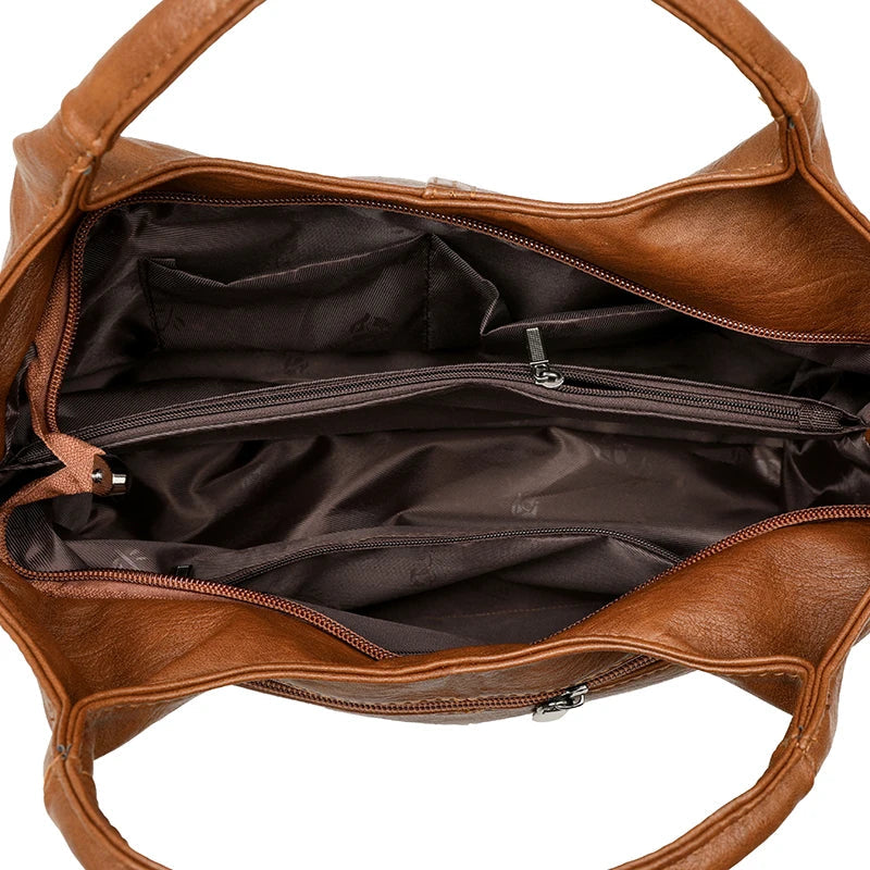 Sac à main femme cuir PU Souple – Tote casual polyvalence MYNELIA