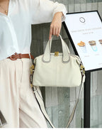 Sac Trapèze Cuir Véritable – Grande Capacité Femme MYNELIA