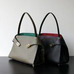 Sac Tote en Cuir  Véritable Appliqués Déco
