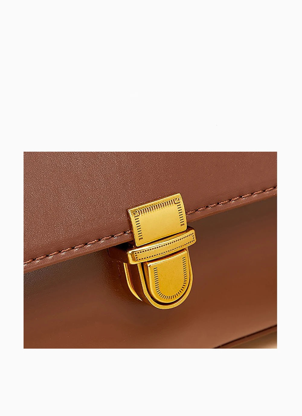 Sac baguette femme en cuir de vachette – 28 × 13 × 9 cm