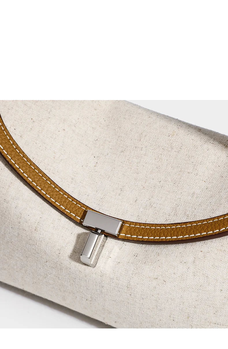 Sac à main Minimaliste-Cuir verni — Le Quotidien Épuré MYNELIA